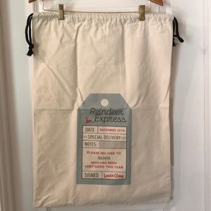 EUC - Santa Present Bag Printed NAME: Olivia